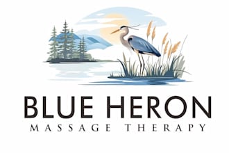 create a professional heron bird logo design