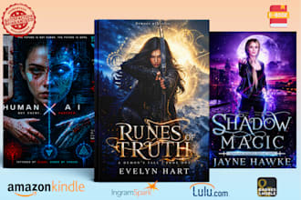 design a professional book cover, ebook cover, KDP paperback and hardcover