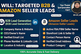 do targeted b2b lead generation and find amazon seller leads