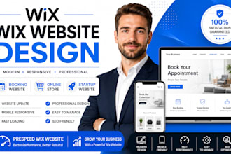 redesign and update your wix website or build a wix booking site