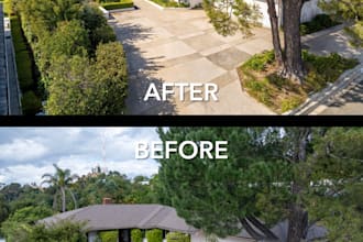 transform your cloudy real estate photos to bright and sunny