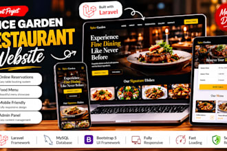 create a restaurant website with menu and reservation system