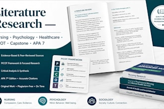 do nursing, psychology and healthcare literature research and picot capstone