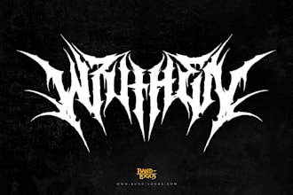 design a fierce thrash metal band logo
