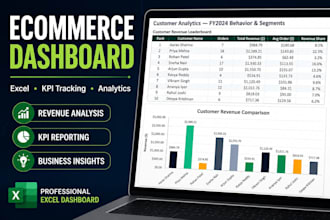 create a professional ecommerce analytics dashboard in excel
