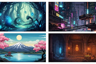 create illustrations and environments for your project
