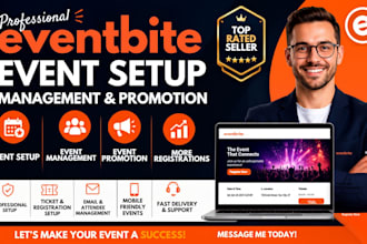 create, setup, manage and promote your eventbrite event