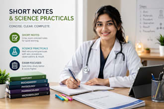 make mind maps,study plans,short notes related to any science subject