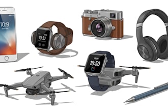design realistic detailed vector product illustration