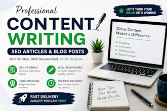 write SEO friendly blog posts and articles