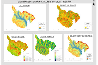 create contour lines and topography maps from dem for terrain analysis and site