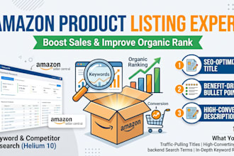 do amazon product listing optimization and SEO copywriting