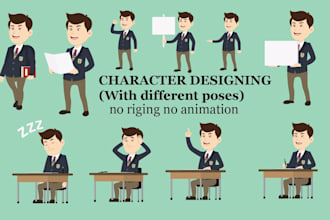 design character animator puppets with organized layers