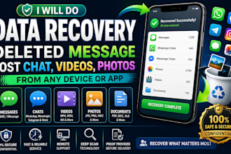 do data recovery deleted message lost chat videos photos from any device or app