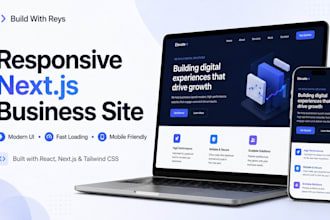 build a responsive nextjs business website