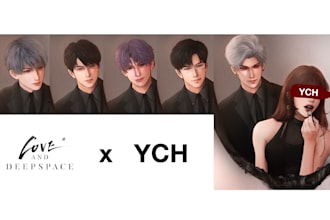 do draw ych with love and deepspace characters
