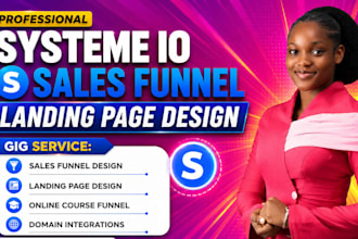 build systeme io salesfunnel systeme io landing page systeme io website systeme