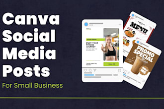 create canva social media posts and templates for your small business