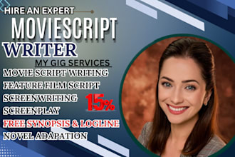 adapt your novel into a professional screenplay, scriptwriting, film script