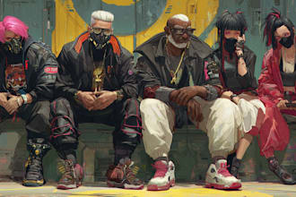 design science fiction city, cyberpunk concept art