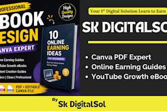 professional canva ebooks and online earning PDF guides