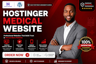 design hostinger website  hostinger wordpress website hostinger medical website