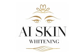 design creative splendid skin whitening logo