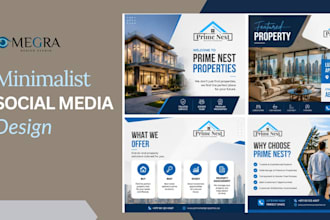 design modern luxury flyers and social media content