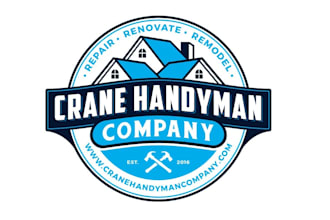 create a professional handyman logo for home repair