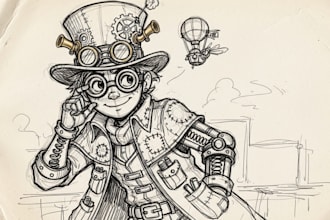 sketch any character in any way