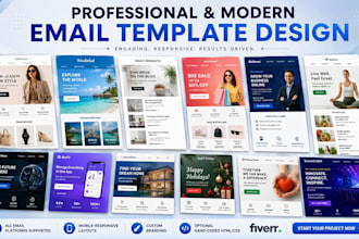 design professional, responsive email templates for your brand