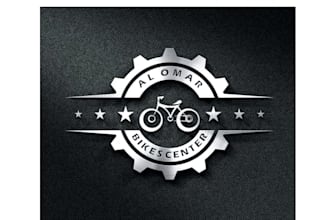 deign monogram bicycle and spare parts logo