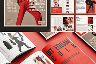 design a professional corporate booklet, or magazine