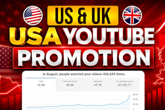 do USA youtube USA video promotion targeted real audience