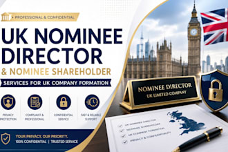 provide uk nominee director and nominee shareholder for uk company formation