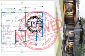 draw permit floor plan adu mep deck addition blueprint texas florida carolina