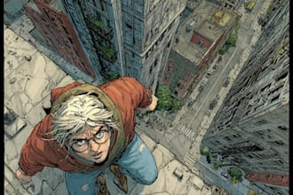 comic book illustration with comic book illustrator