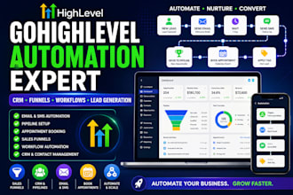 setup ghl automation and gohighlevel workflows as a ghl expert