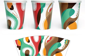 do premium paper coffee cup, paper cup, ice cream cups design