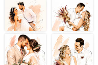 transform your photo into a watercolor illustration