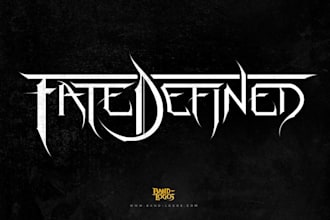 design  power metal band logo