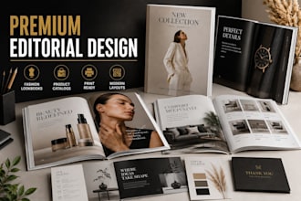 design magazine layout b2b product catalog brochure fashion lookbook magazine
