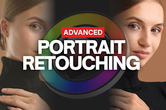 do high end portrait retouching and skin editing
