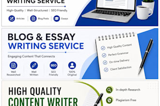 write articles, essays, and assignments in clear english