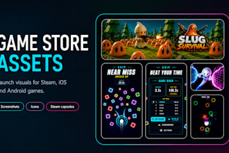 create game store assets for steam ios and android