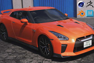 design game ready 3d car model for cinematic 3d  rendering and 3d printing