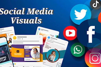 design eye catching  social media visuals