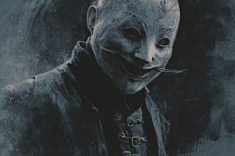 draw horror and dark fantasy illustrations