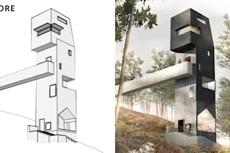 provide services as an architectural visualization artist arcviz