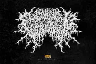 design a beastly black metal logo for your band